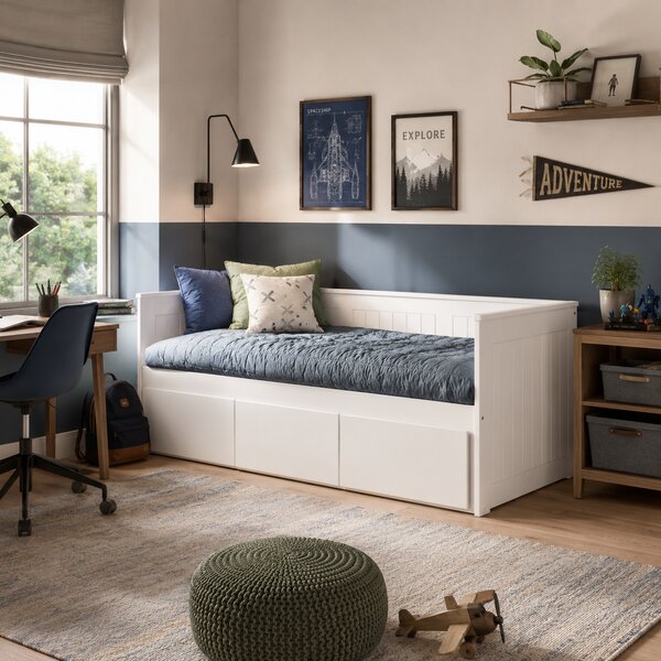 Sofa - Łóżko dla dziecka STELLA 90x200 z 3 pojemnymi szufladami