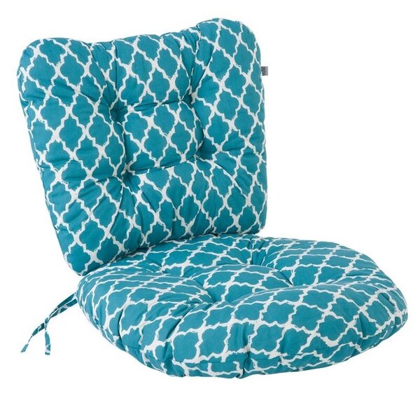 Poduszki na fotel PATIO Marocco H030-21PB 97 x 55 x 12 cm Biało-niebieski