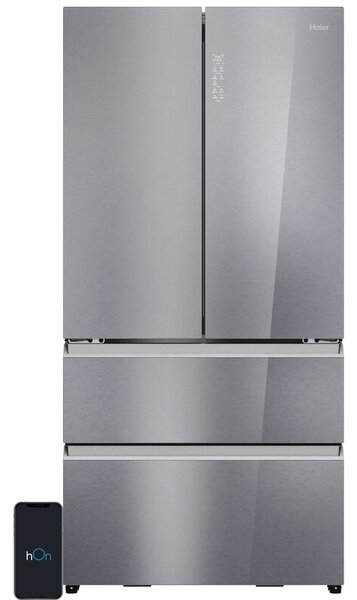 Lodówka HAIER HFR79F19EFGK No Frost Side by Side 190cm Szafirowe szkło