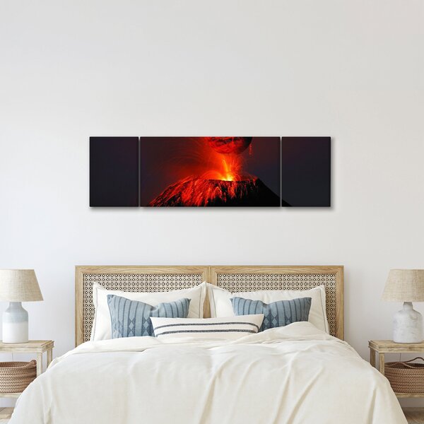 Obraz wulkanu (170x50 cm)