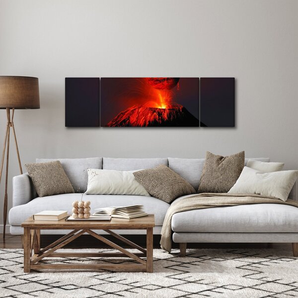 Obraz wulkanu (170x50 cm)