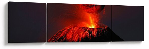 Obraz wulkanu (170x50 cm)
