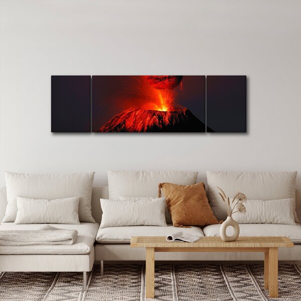 Obraz wulkanu (170x50 cm)