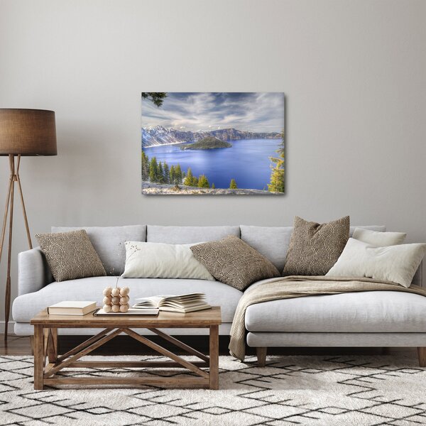 Obraz górskiego jeziora (70x50 cm)