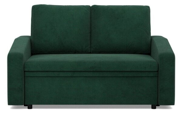 Sofa z funkcjÄ spania, BLOM, sztruks, 148x87x90 cm, butelkowa zieleÅ | TYLETEGOTU