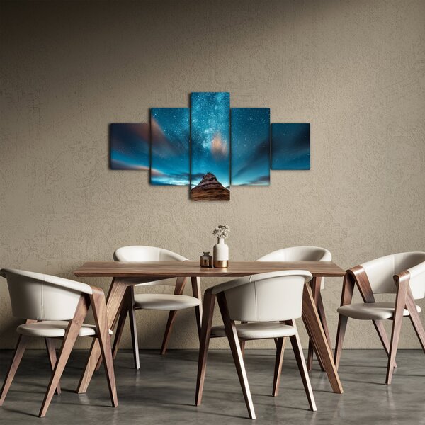 Obraz niebieskiej drogi mlecznej (125x70 cm)