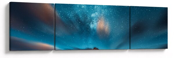 Obraz niebieskiej drogi mlecznej (170x50 cm)