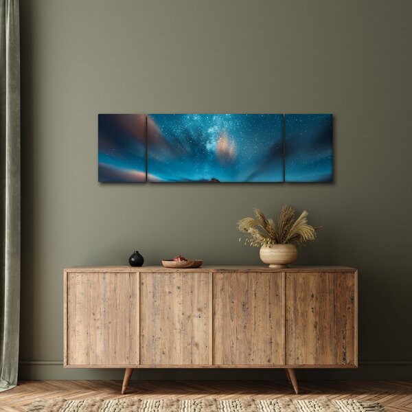 Obraz niebieskiej drogi mlecznej (170x50 cm)
