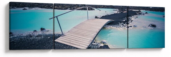 Obraz drewnianego mostu (170x50 cm)
