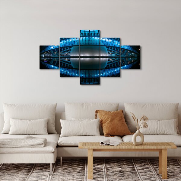 Obraz stadionu piłkarskiego (125x70 cm)