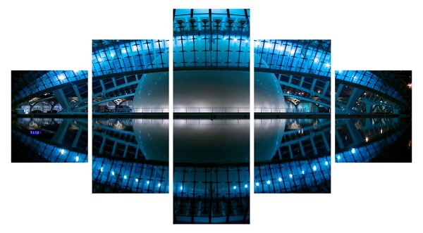 Obraz stadionu piłkarskiego (125x70 cm)