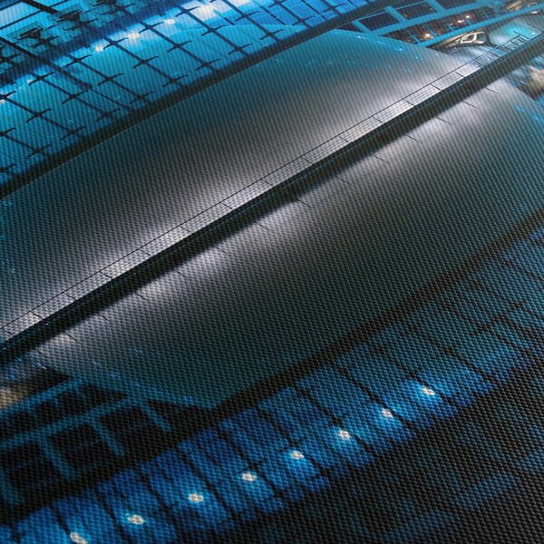 Obraz stadionu piłkarskiego (125x70 cm)