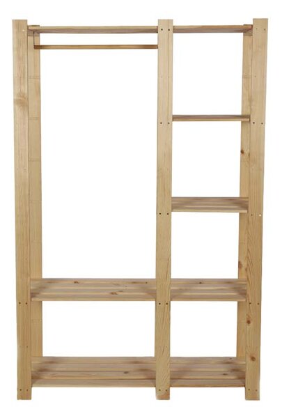 ATMOWOOD Regał drewniany na ubrania 170 × 110 × 38 cm
