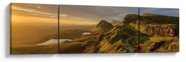 Obraz pasma górskiego (170x50 cm)