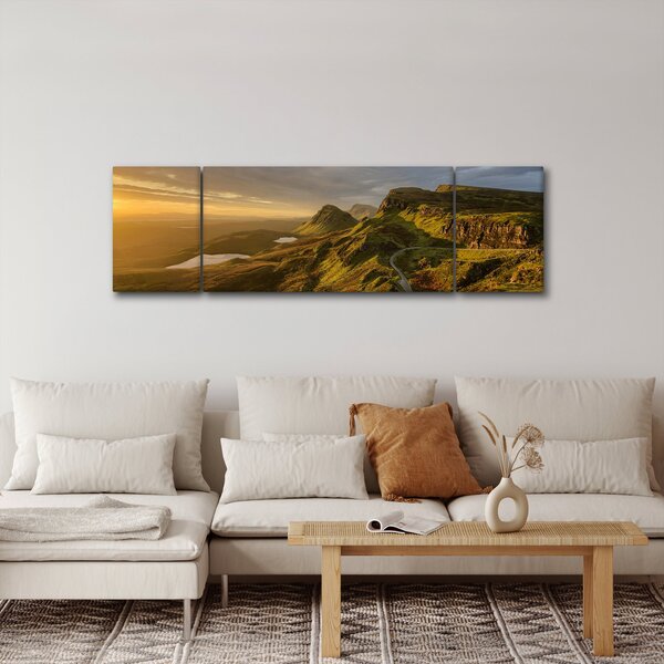 Obraz pasma górskiego (170x50 cm)