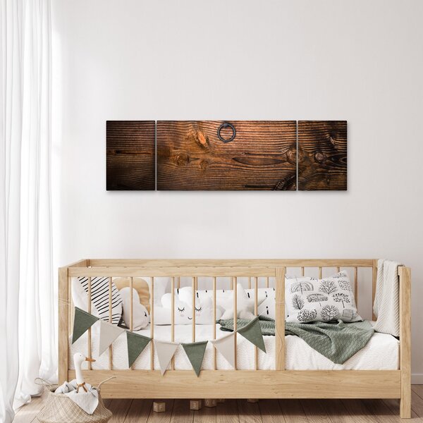 Obraz tekstury drewna (170x50 cm)