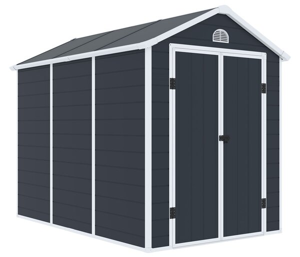 Plastikowy domek narzędziowy Bergen 1,9 x 2,8 m CoverTech antracyt