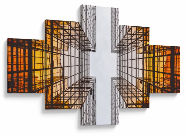 Obraz drapaczy chmur (125x70 cm)