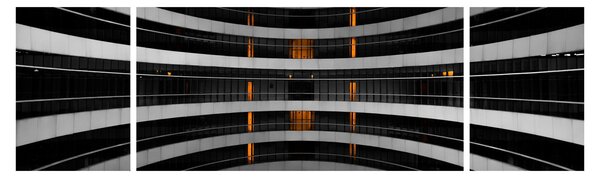 Abstrakcyjny obraz - budynek (170x50 cm)