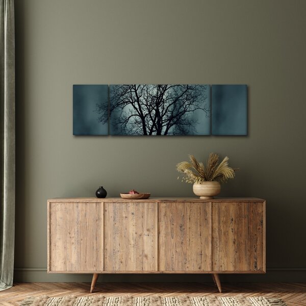 Obraz drzewa podczas zaćmienia (170x50 cm)