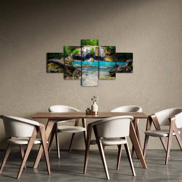 Obraz wodospadów (125x70 cm)