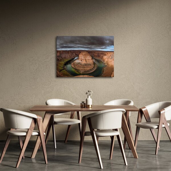 Obraz jeziora na klifie (70x50 cm)