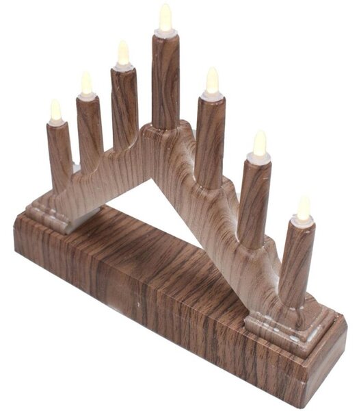 Świecznik dekoracyjny CHRISTMAS DECORATION 1065731 Brązowy