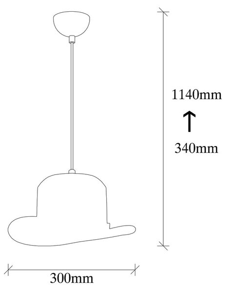Czarna lampa wisząca z tekstylnym kloszem ø 30 cm Capello – Opviq lights