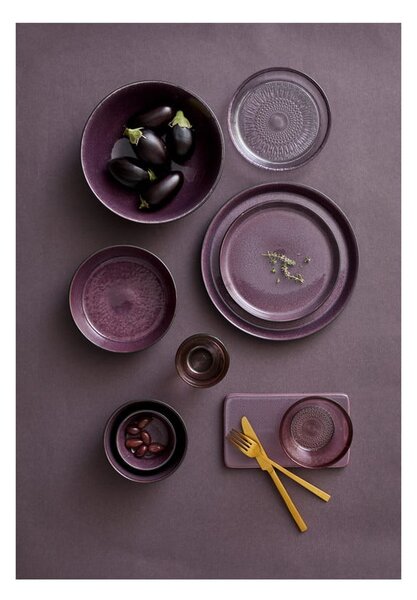 Czarna/fioletowa kamionkowa miska 1 l Gastro Black/Purple – Bitz