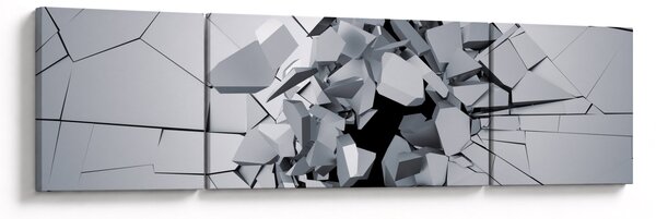 Obraz abstrakcja 3D (170x50 cm)