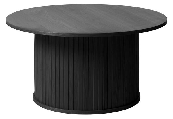 Czarny okrągły stolik ø 90 cm Nola – Unique Furniture
