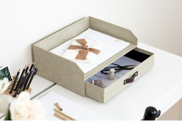 Kartonowy organizer na dokumenty z szufladką Walter – Bigso Box of Sweden
