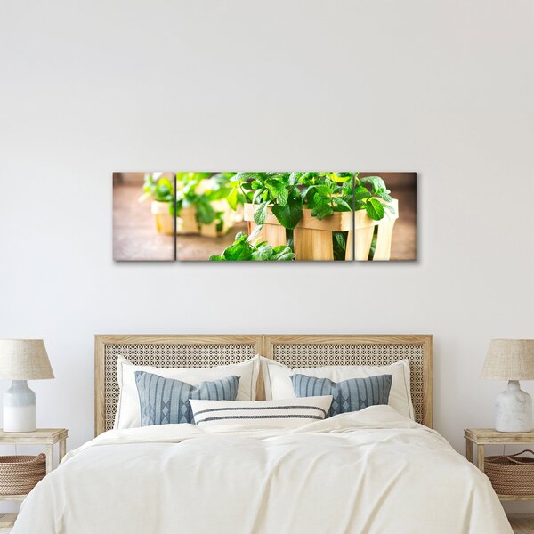 Obraz świeżej mięty (170x50 cm)