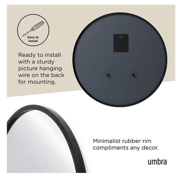 Lustro ścienne ø 94 cm Hub – Umbra
