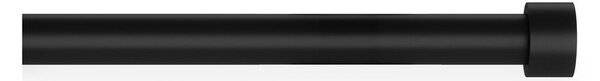 Stalowy regulowany karnisz w kolorze matowej czerni 40 - 71 cm Adhera – Umbra