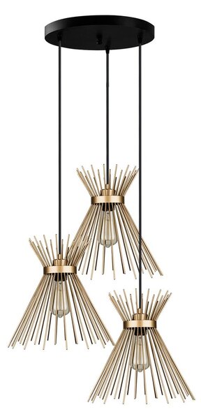Metalowa lampa wisząca w kolorze złota ø 34 cm Izmir – Squid Lighting