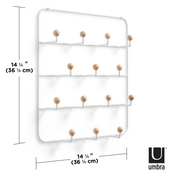 Biały metalowy wieszak na drzwi 36 cm Estique – Umbra