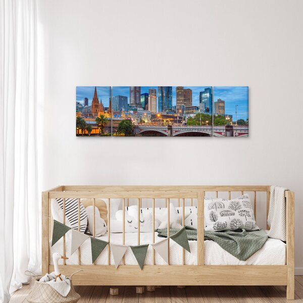 Obraz miasta Melbourne (170x50 cm)