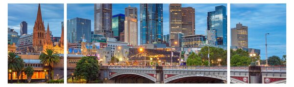 Obraz miasta Melbourne (170x50 cm)