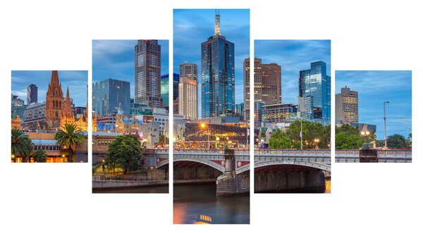 Obraz miasta Melbourne (125x70 cm)