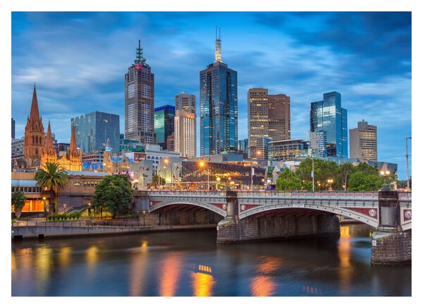 Obraz miasta Melbourne (70x50 cm)
