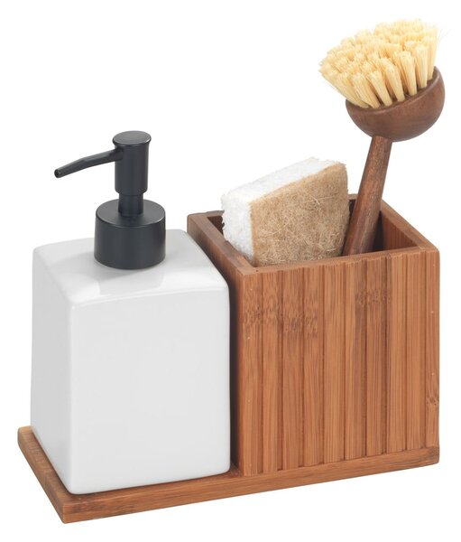 Bambusowy stojak na akcesoria do mycia naczyń Mera – Wenko