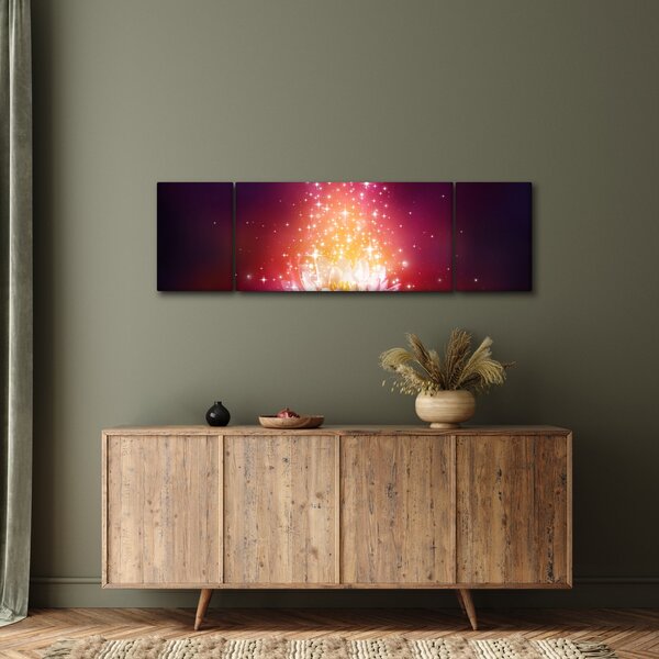 Obraz kwiatu lotosu (170x50 cm)
