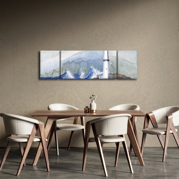 Obraz malowania latarni morskiej (170x50 cm)