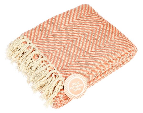 Bawełniany koc 150x235 cm Herringbone – Rex London