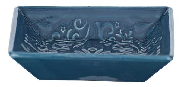 Ciemnoniebieski zestaw ceramicznych akcesoriów łazienkowych Cordoba – Wenko