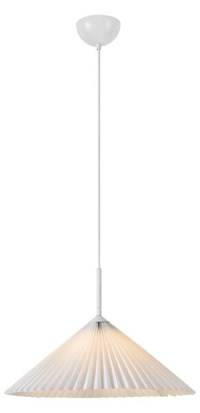 Biała lampa wisząca ø 50 cm Plisado – Markslöjd