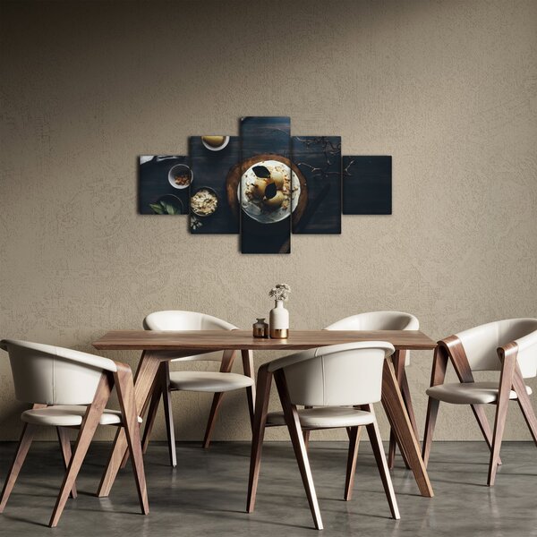 Obraz deseru na stole (125x70 cm)