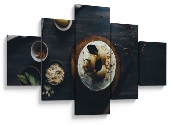 Obraz deseru na stole (125x70 cm)