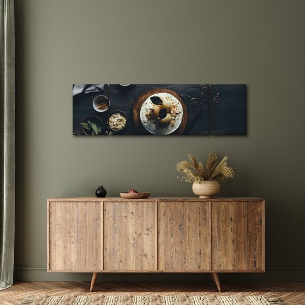 Obraz deseru na stole (170x50 cm)